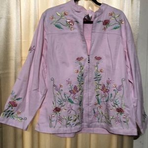 Pink Quacker Factory jacket/blazer. Size 1X
